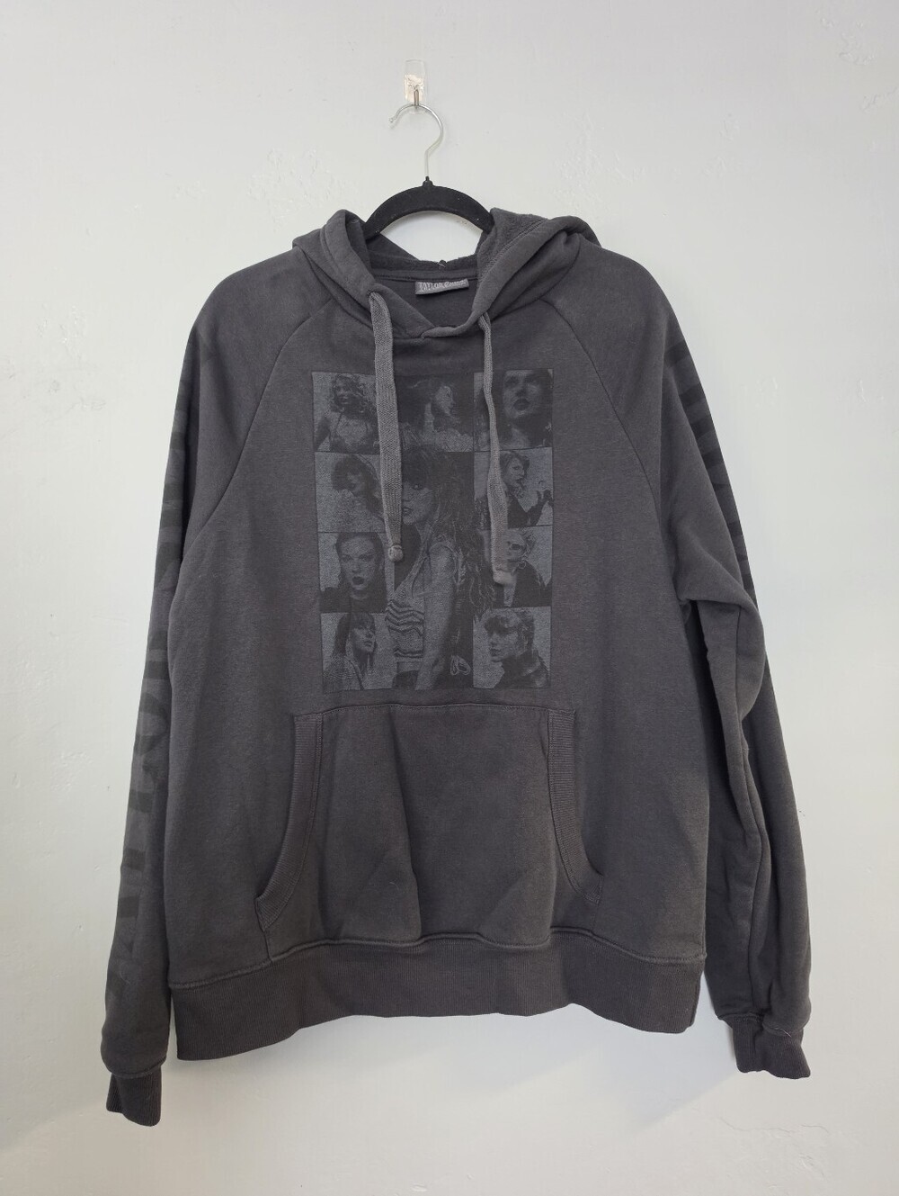 Taylor Swift Eras Tour Black Graphic Hoodie Sweatshirt Small